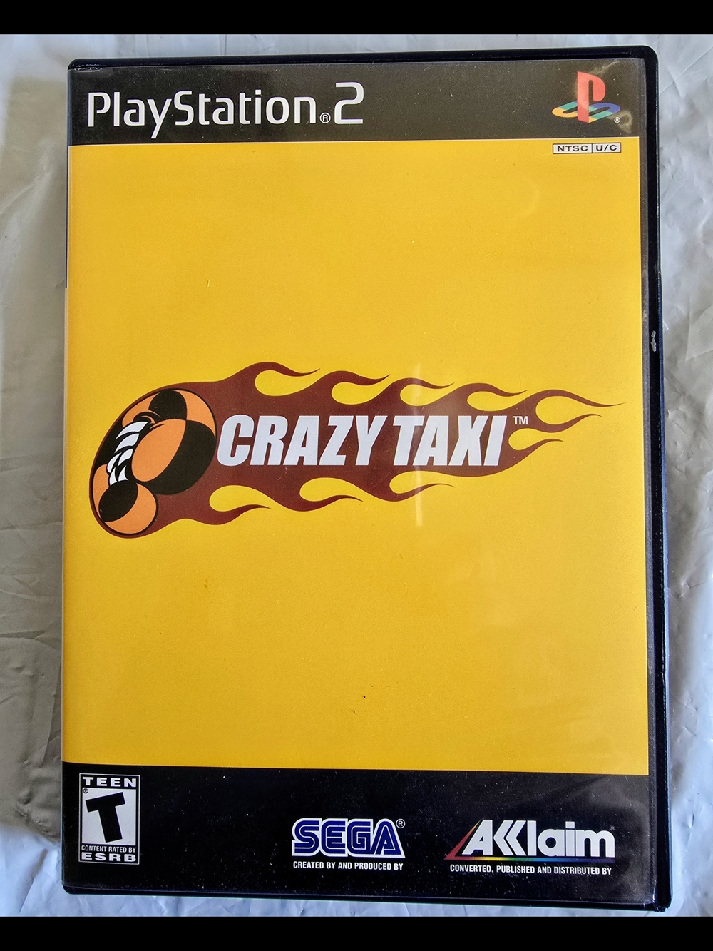 Crazy Taxi (PlayStation 2) - Yellow Original Like New Ni Scratches